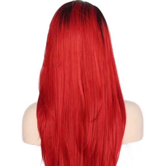 ❤️CANDY RED 22” OMBRÉ Lace Front Wig *NWT*❤️
